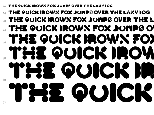 High Logic font waterfall